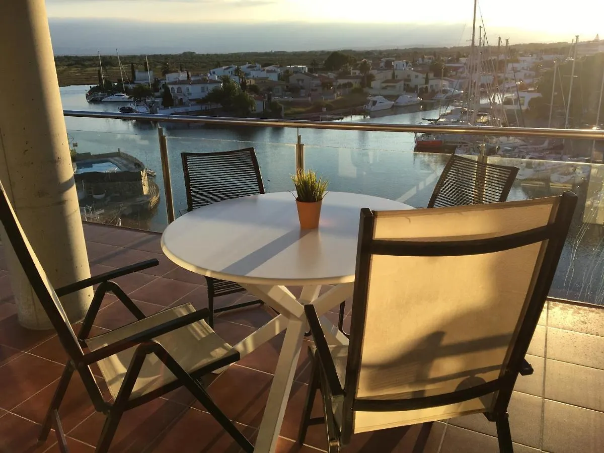Daire Vue Panoramique Sur La Mediterrannee, Appartement Sur Canal & Proche Plage Roses İspanya