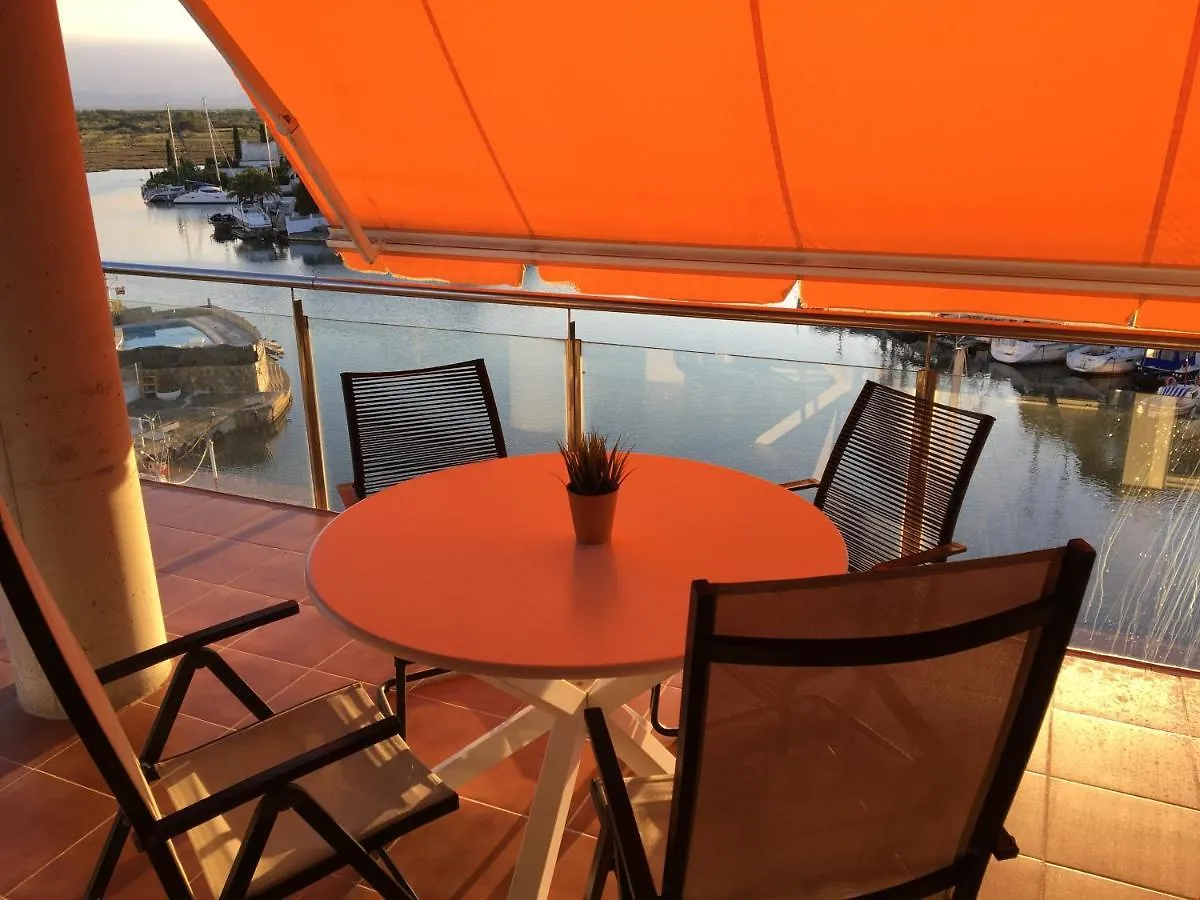 Vue Panoramique Sur La Mediterrannee, Appartement Sur Canal & Proche Plage Roses Apartamento
